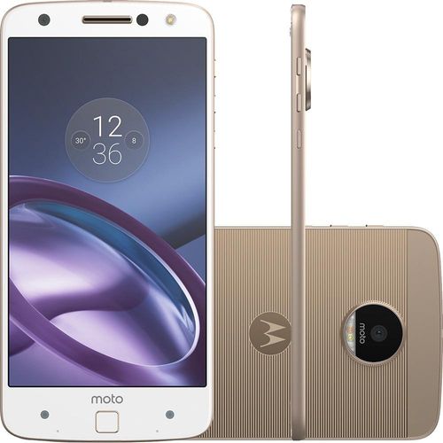 Celular Smartphone Motorola Moto Z Power Xt1650 64gb Dourado - Dual Chip