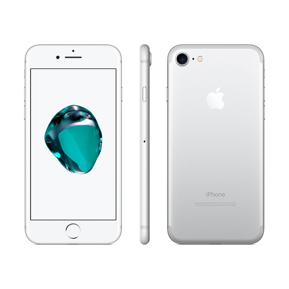 iPhone 7 Apple 32GB Prateado 4G Tela 4.7" Retina - Câm. 12MP + Selfie 7MP iOS 10 Proc. Chip A10 - Bivolt - 1