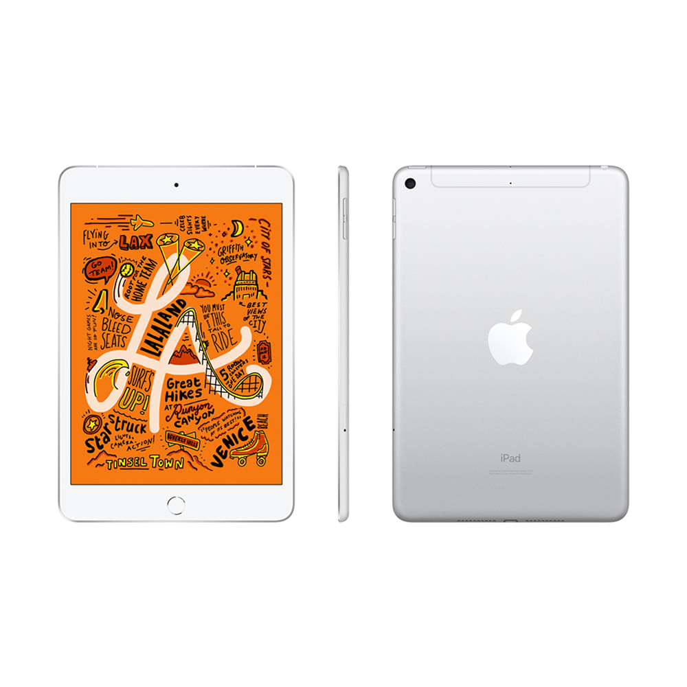 iPad Mini Apple 4G 256GB Prata 7,9" Retina - Proc. Chip A12 Câm. 8MP + Frontal 7MP iOS 12 - 1