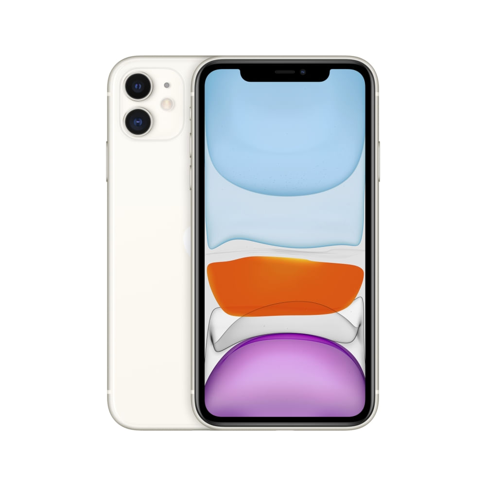 iPhone 11 Apple 64GB Branco, Tela de 6,1”, Câmera Dupla de 12MP, iOS - 0