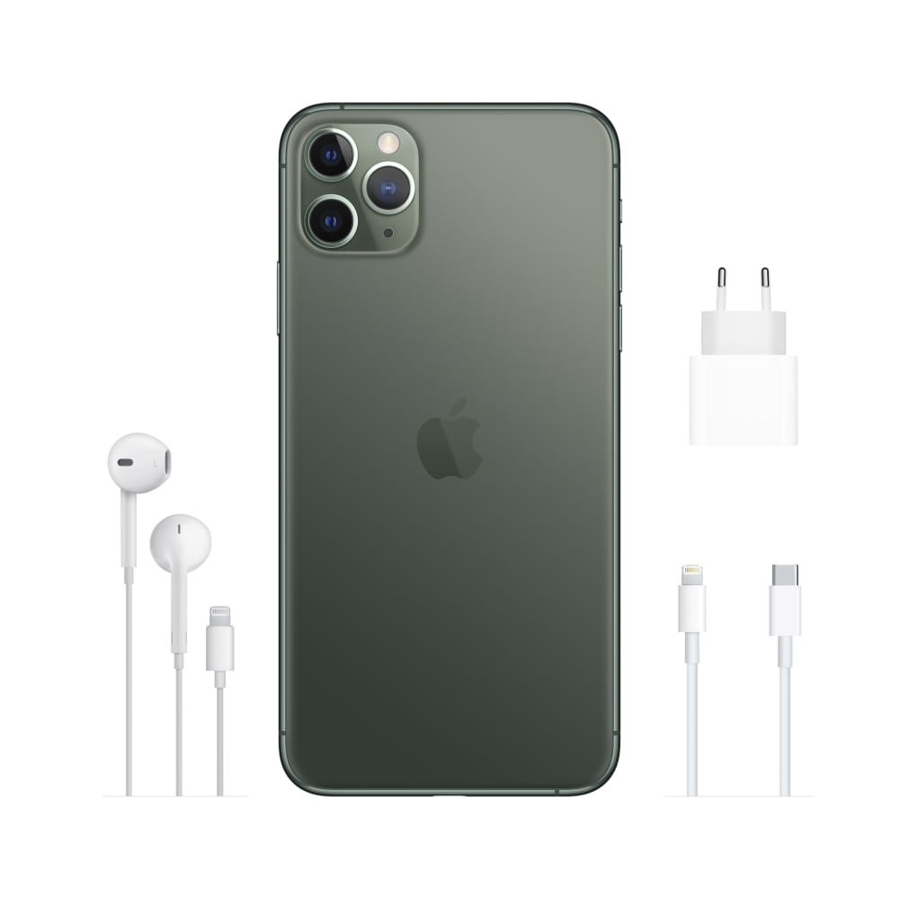 iPhone 11 Pro Max Apple 64GB Verde Meia-noite 6,5" - 12MP iOS - 5