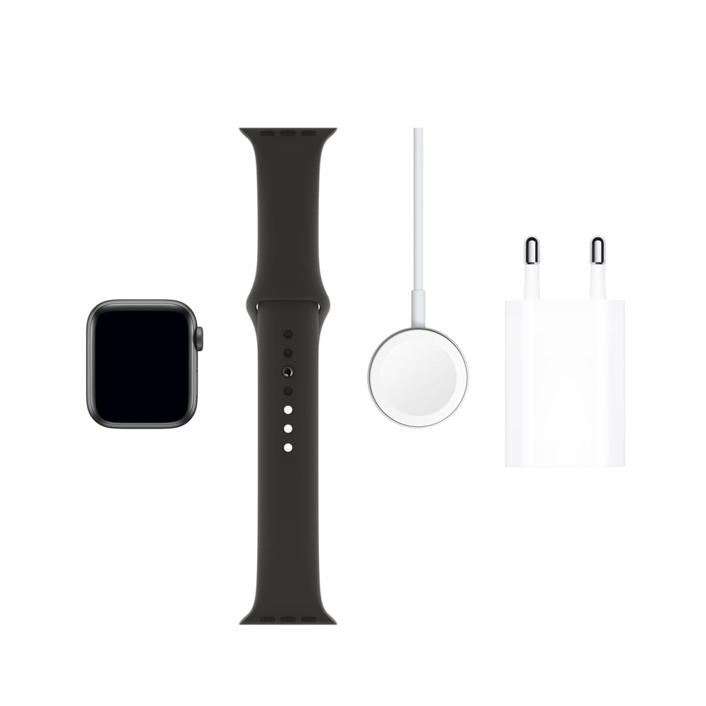 Apple Watch Series 5 Gps 40mm Caixa Cinza Espacial De Aluminio Com Pulseira Esportiva Preta Shopping Tudoazul