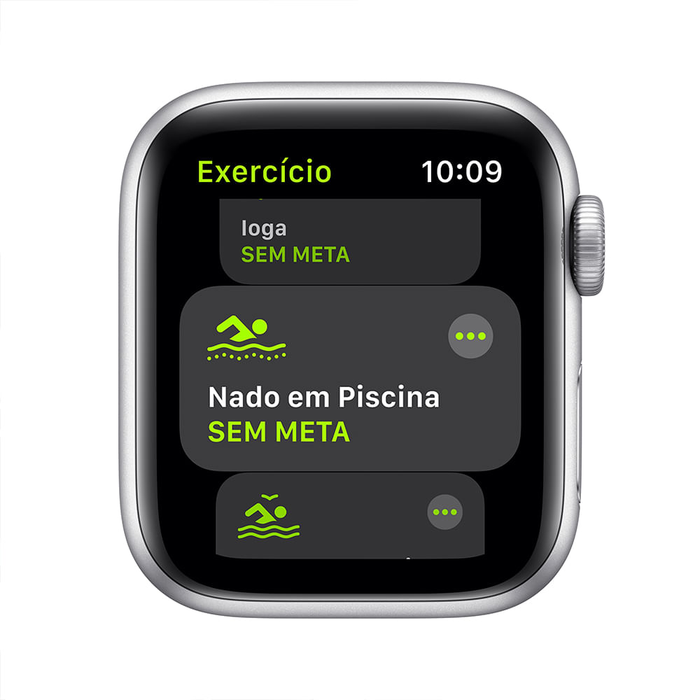 Apple Watch SE 40mm GPS - Caixa prateada de alumínio e pulseira esportiva branco - 2