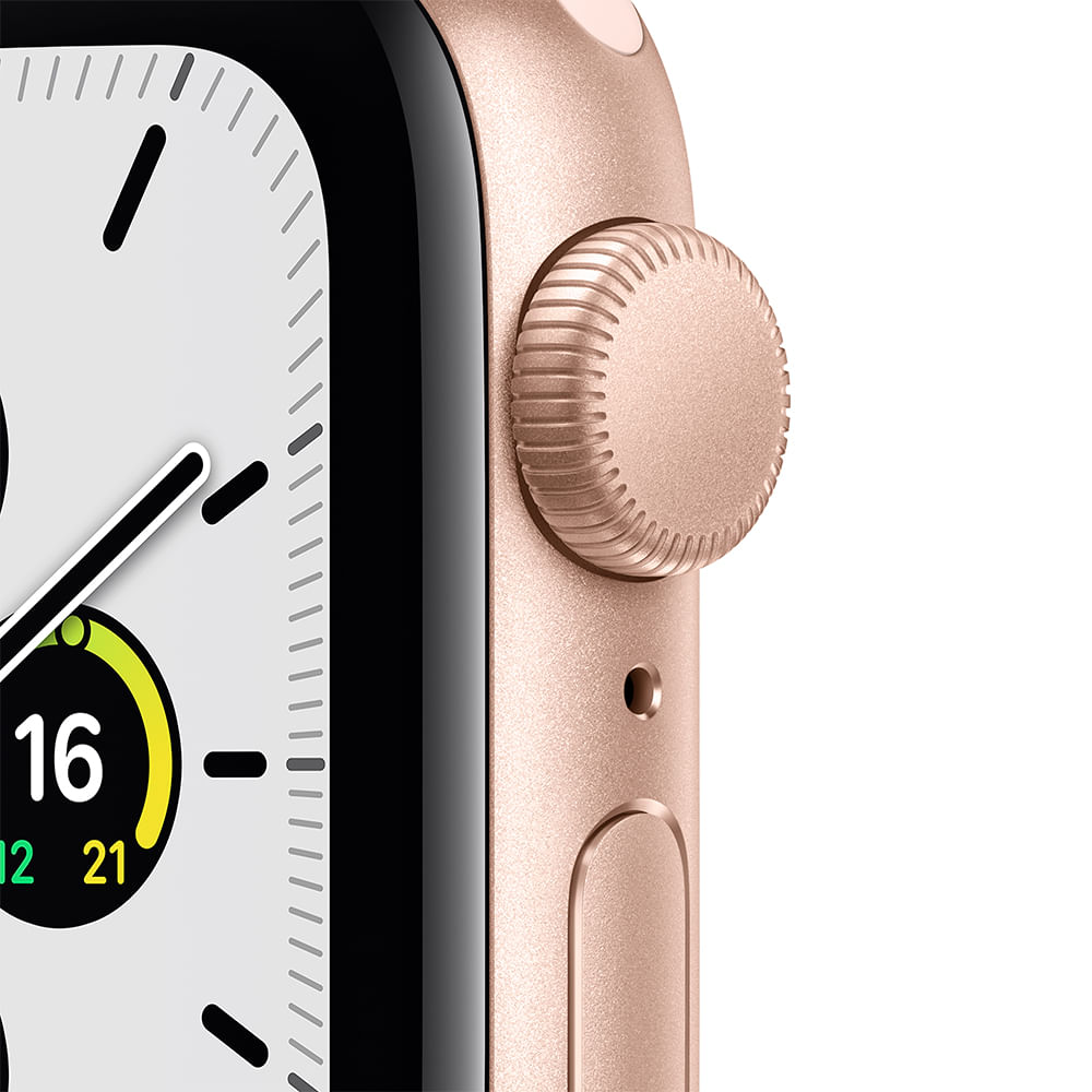 Apple Watch SE 40mm GPS - Caixa dourada e pulseira esportiva areia-rosa - 1