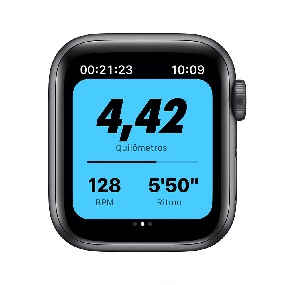 Apple Watch SE 40mm GPS - Caixa cinza-espacial e pulseira esportiva Nike cinza-carvão/preto - 2
