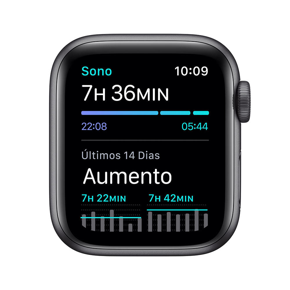 Apple Watch SE 40mm GPS - Caixa cinza-espacial e pulseira esportiva Nike cinza-carvão/preto - 4