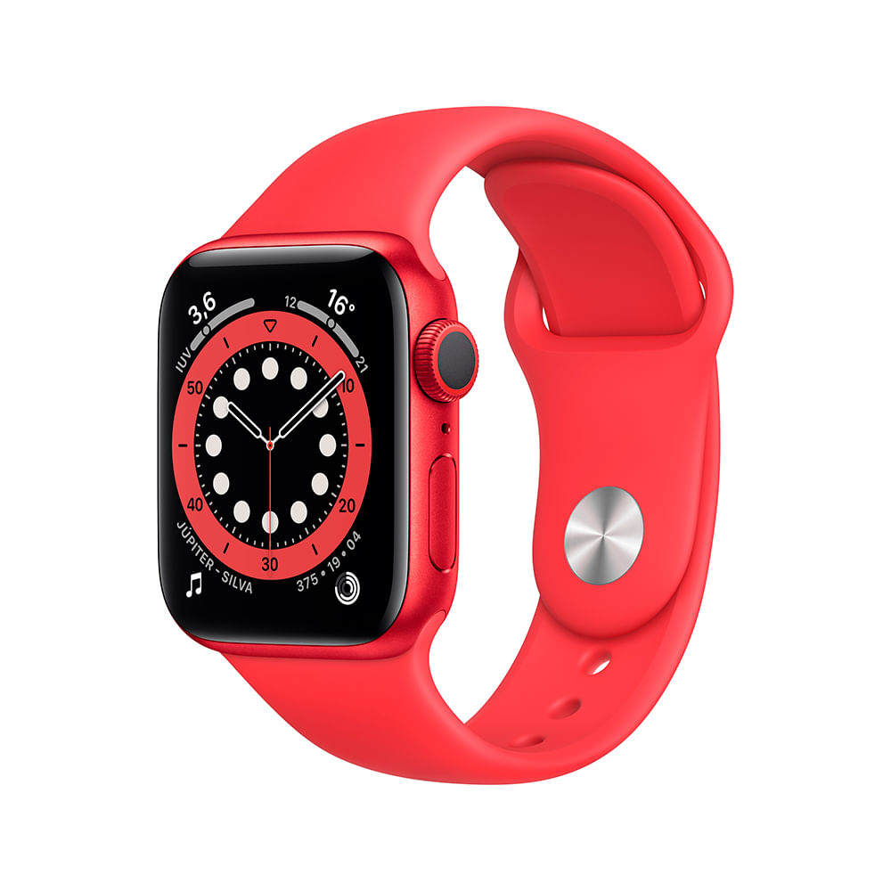 Apple Watch Series 6 (GPS) 40mm caixa (PRODUCT)RED de alumínio com pulseira esportiva - 0