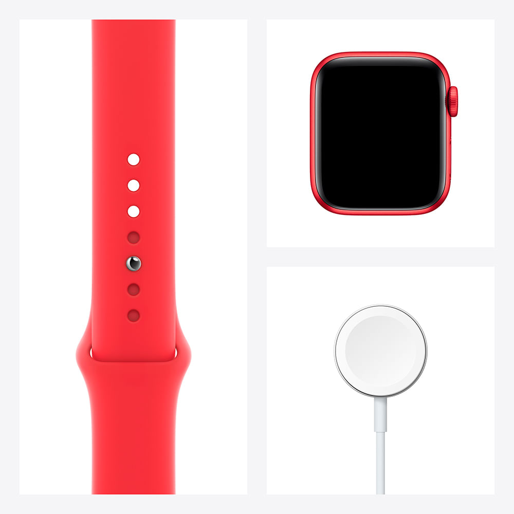 Apple Watch Series 6 (GPS) 40mm caixa (PRODUCT)RED de alumínio com pulseira esportiva - 6