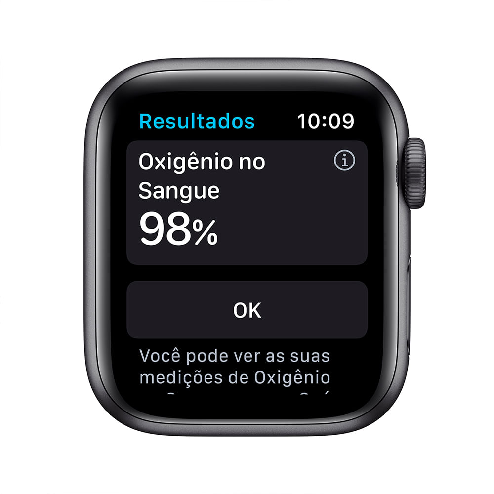 Apple Watch Series 6 (GPS) 40mm caixa cinza-espacial de alumínio com pulseira esportiva preta - 2