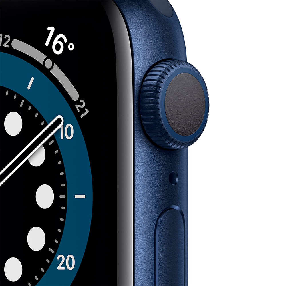 Apple Watch Series 6 (GPS) 40mm caixa azul de alumínio com pulseira esportiva marinho-escuro - 1