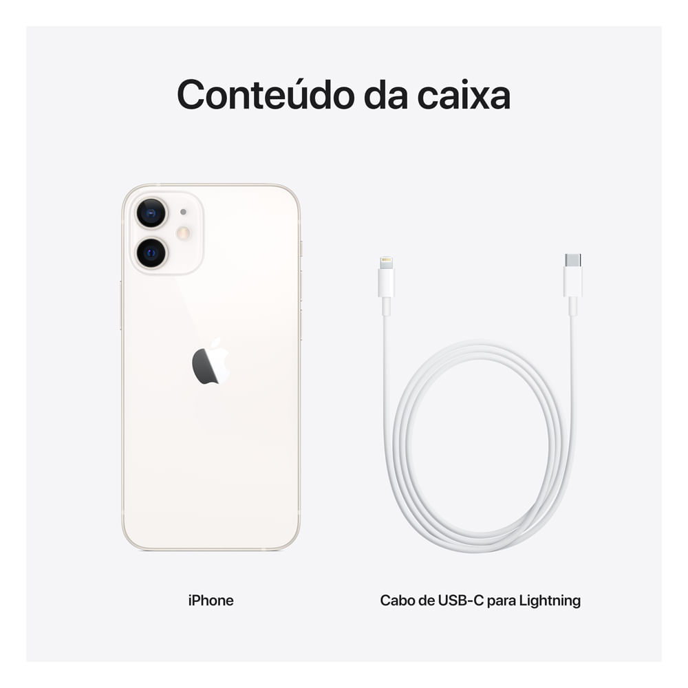 iPhone 12 mini 64GB - Branco - 6