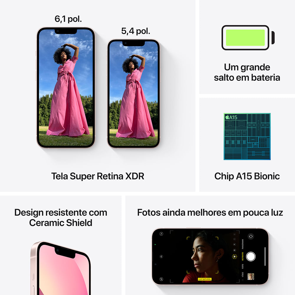 Apple iPhone 13 mini (512GB) - Rosa - 6