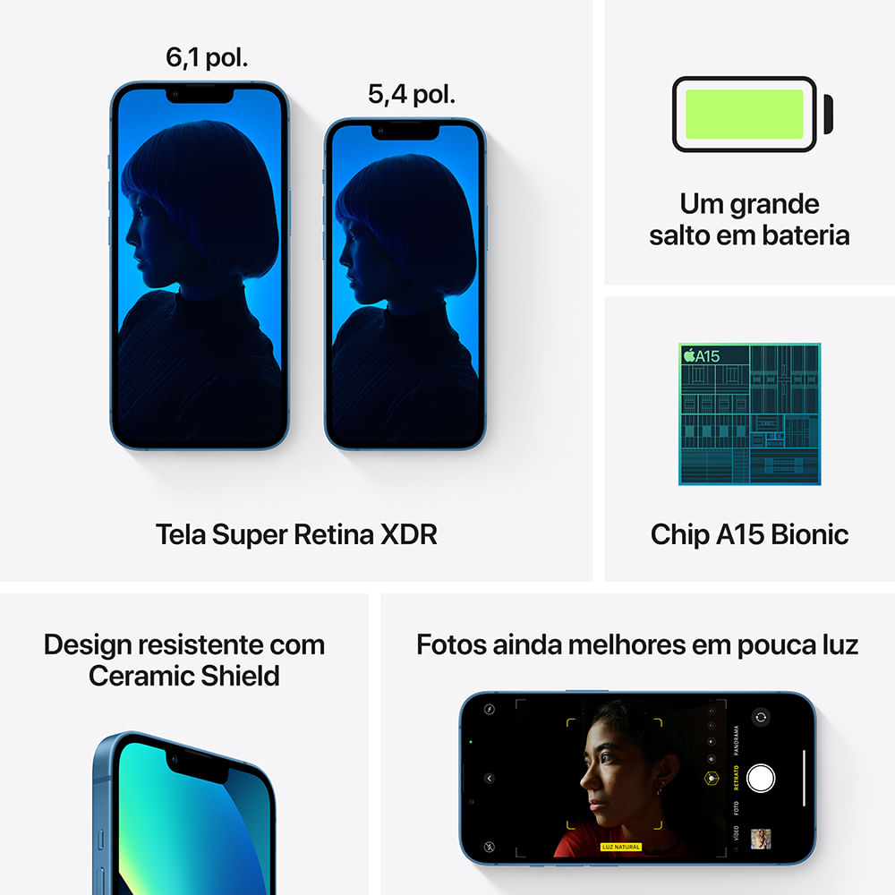 Apple iPhone 13 (512GB) - Azul - 6