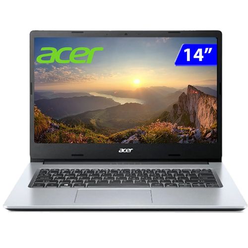 Notebook - Acer A314-35-c7e8 Celeron N4500 2.40ghz 4gb 128gb Ssd Intel Hd Graphics Windows 11 Home Aspire 3 14" Polegadas